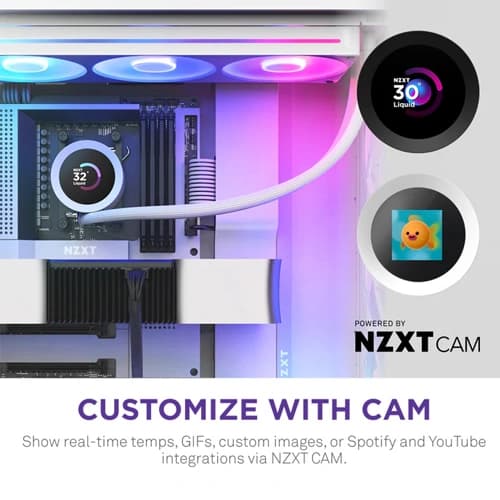 Nzxt Kraken Plus 360mm RGB White CPU Liquid Cooler